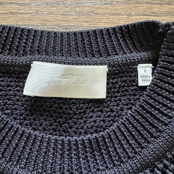 7 For All Mankind Open Weave Fringe Sweater - Picture 3 of 4